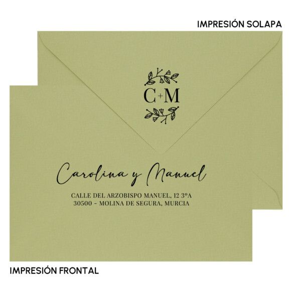 Impresión Personalizada Sobres - NEGRO